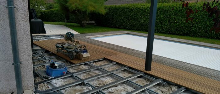 Structure Terrassteel pour terrasse bois